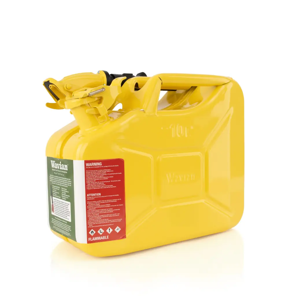 Wavian NATO steel jerry can with spout, yellow 10L