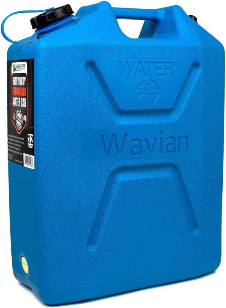 Wavian 22L (5.8 gallon) water can, blue