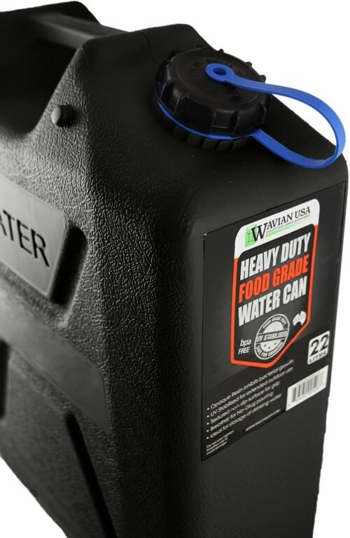 Wavian Water Can Black - 5.8 Gallon (22 Liter)