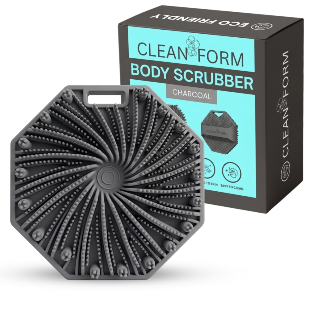 clean form silicone body scrubber