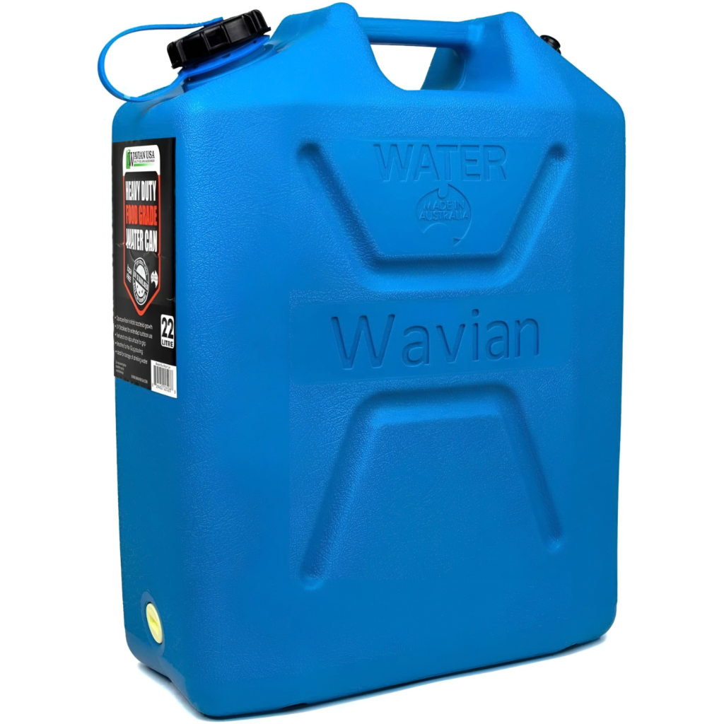 Wavian 22L water can in blue