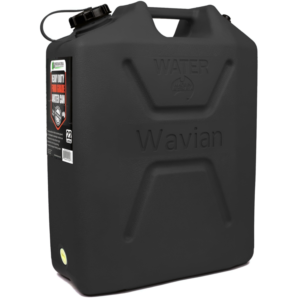 Wavian 22L water can in black