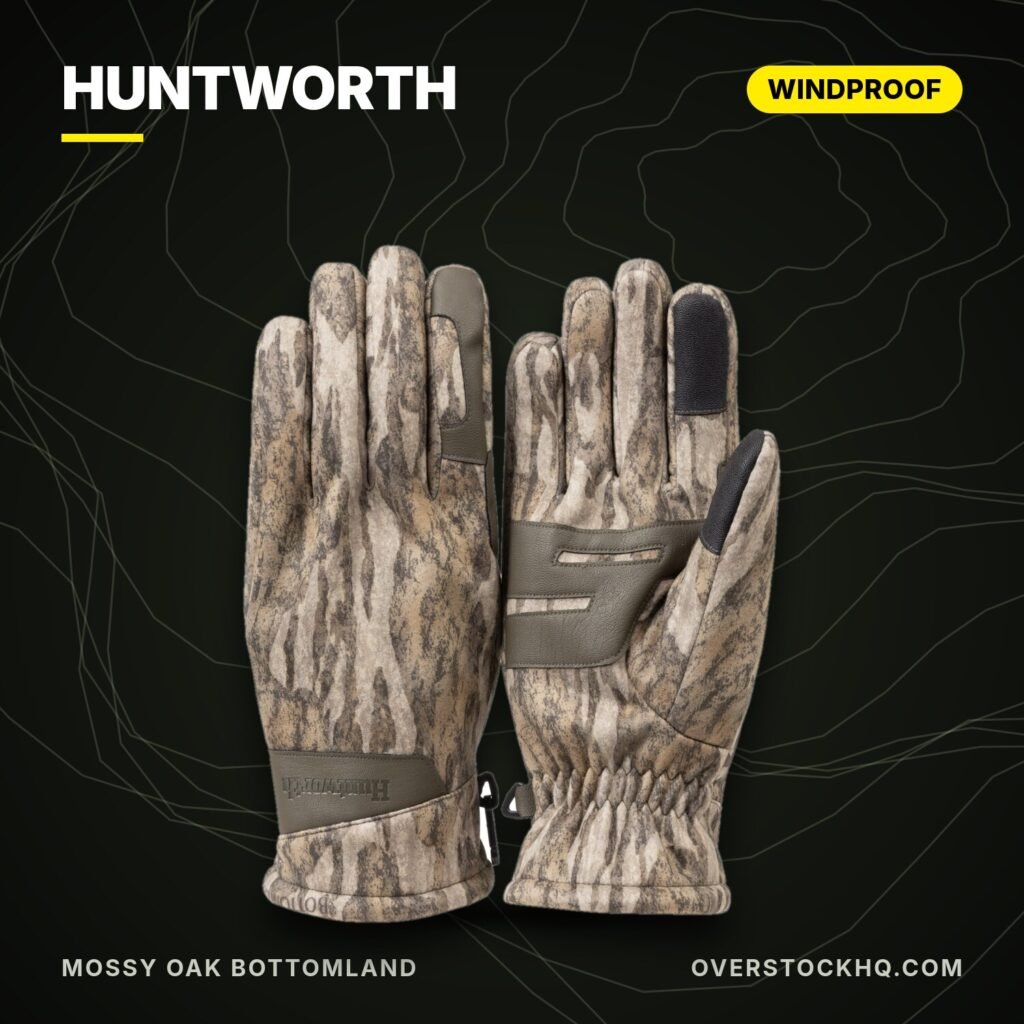 Huntworth Endeavor windproof gloves Mossy Oak Bottomland