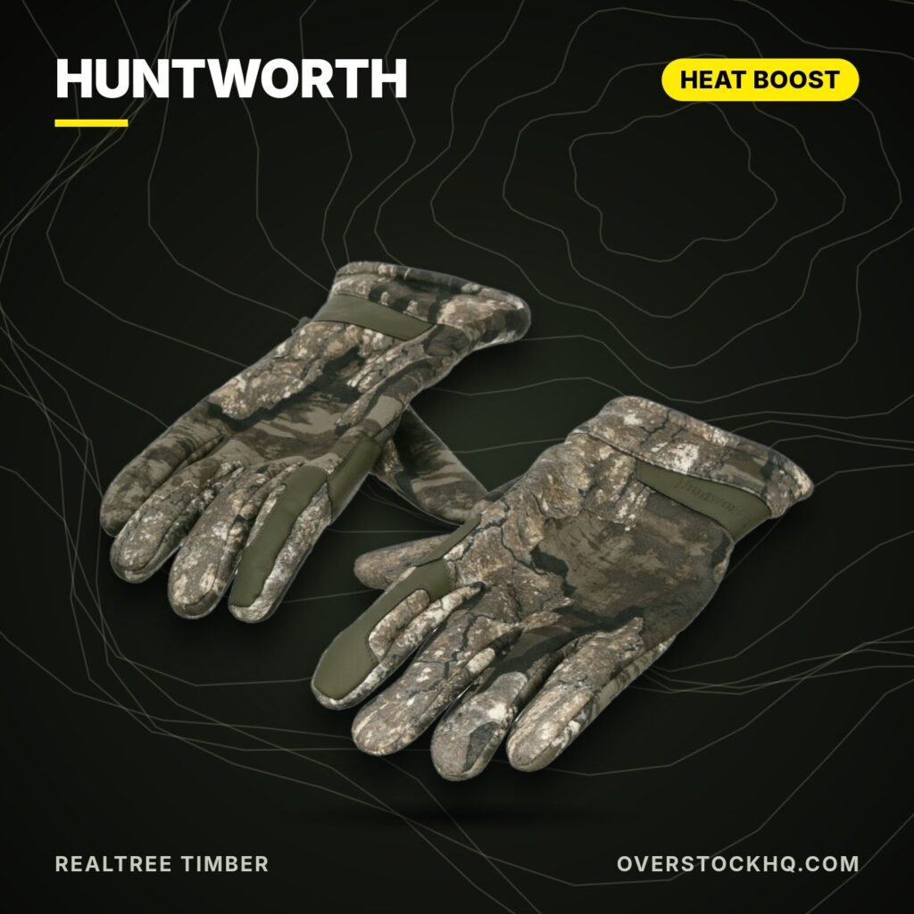 Huntworth Heat Boost hunting gloves Realtree Timber