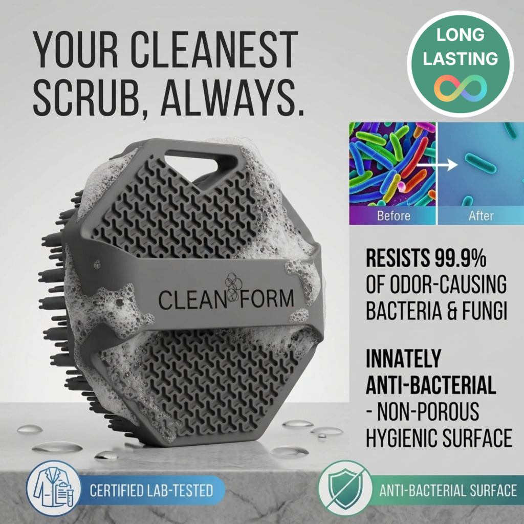 Clean Form non-porous silicone scrubber